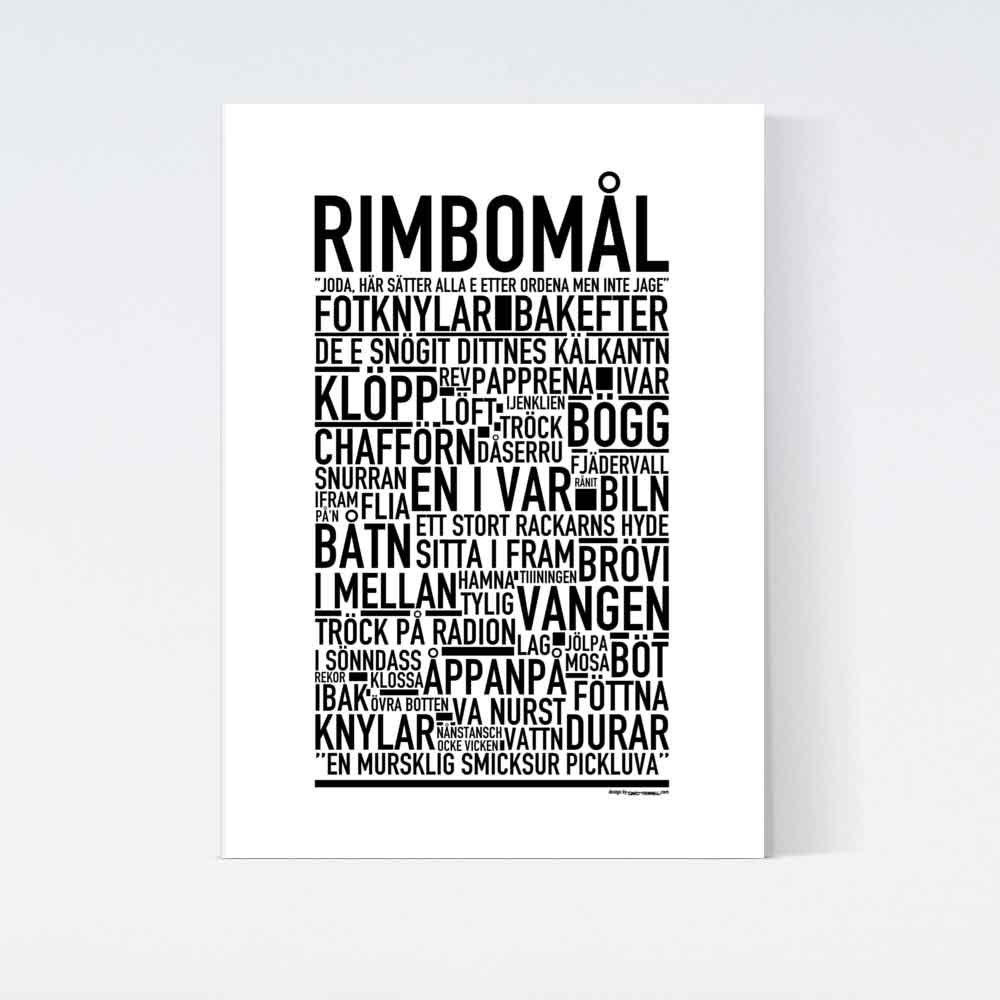 Rimbomål Dialekt Text Poster