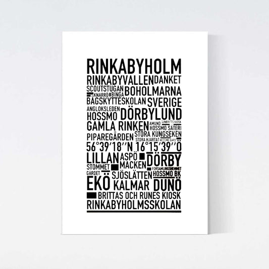 Rinkabyholm Text Poster