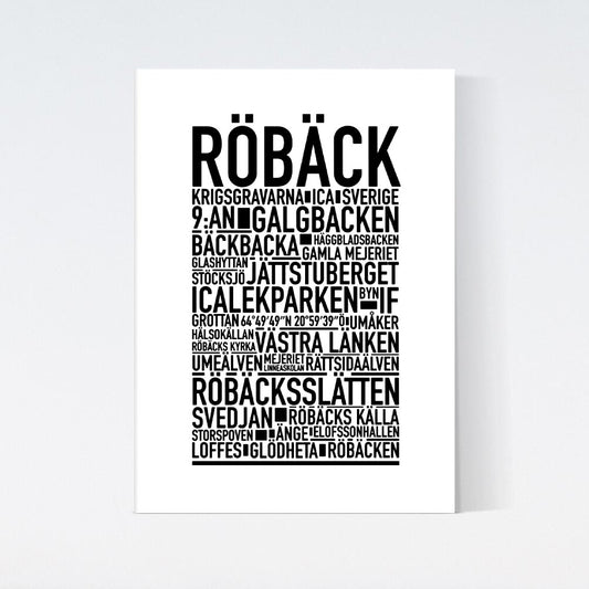 Röbäck Text Poster