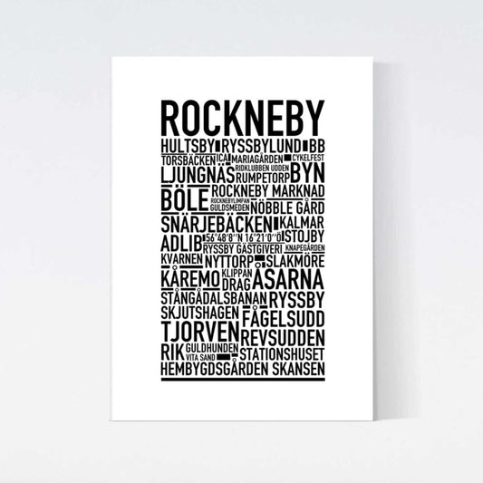 Rockneby Text Poster