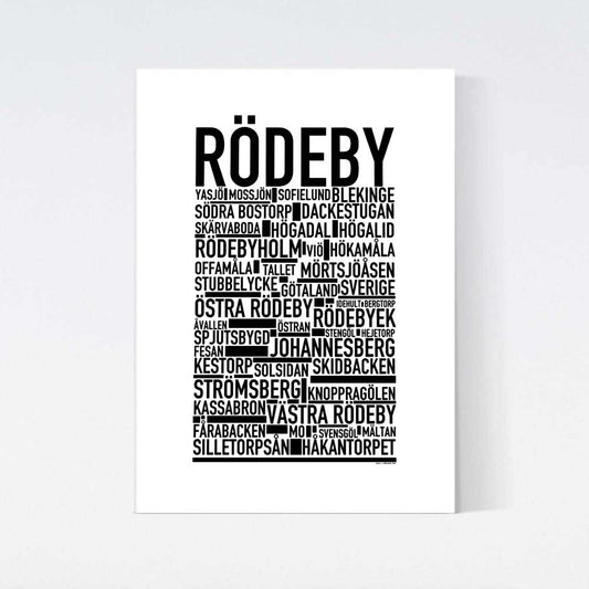Rödeby Text Poster