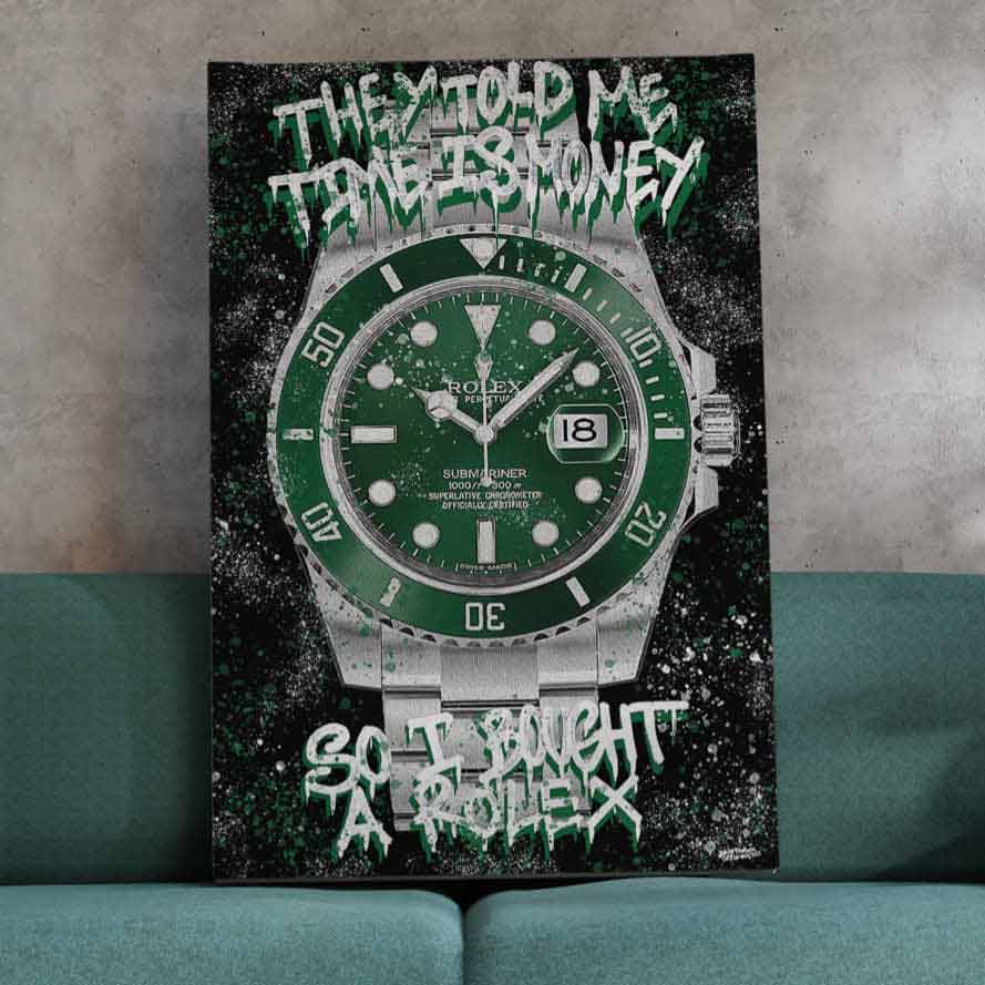 Rolex Hulk Art Canvas