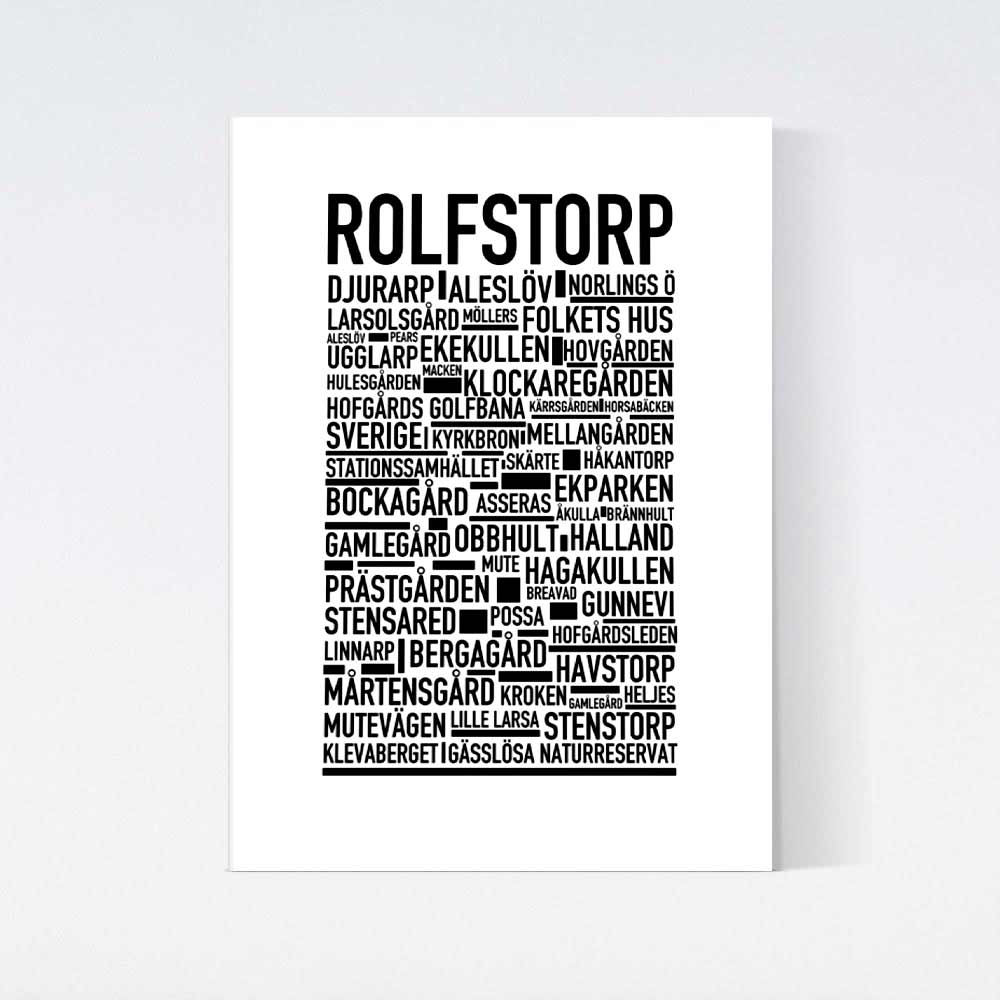 Rolfstorp Text Poster