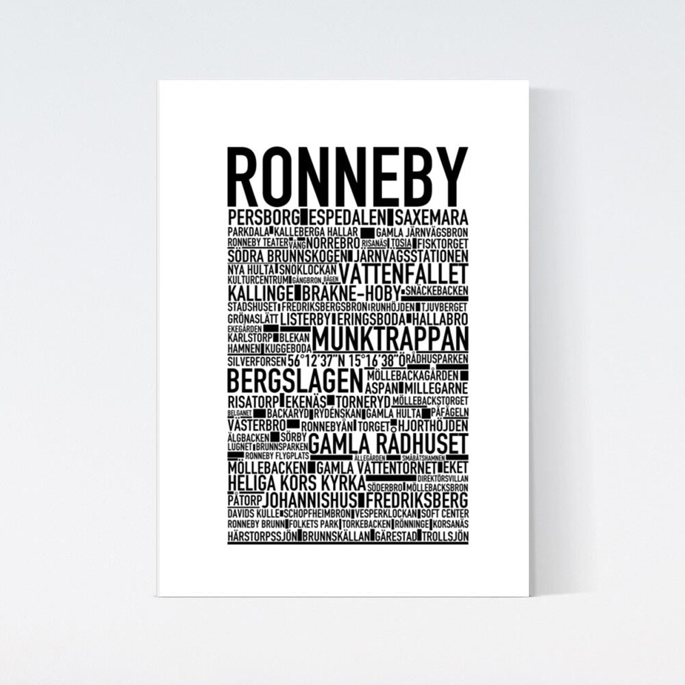 Ronneby Text Poster