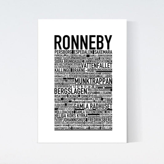 Ronneby Text Poster