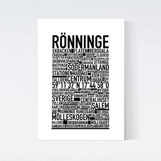 Rönninge Text Poster