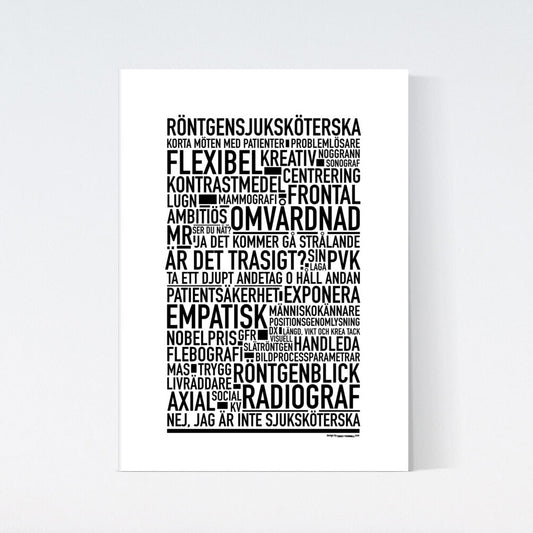 Röntgensjuksköterska Text Poster