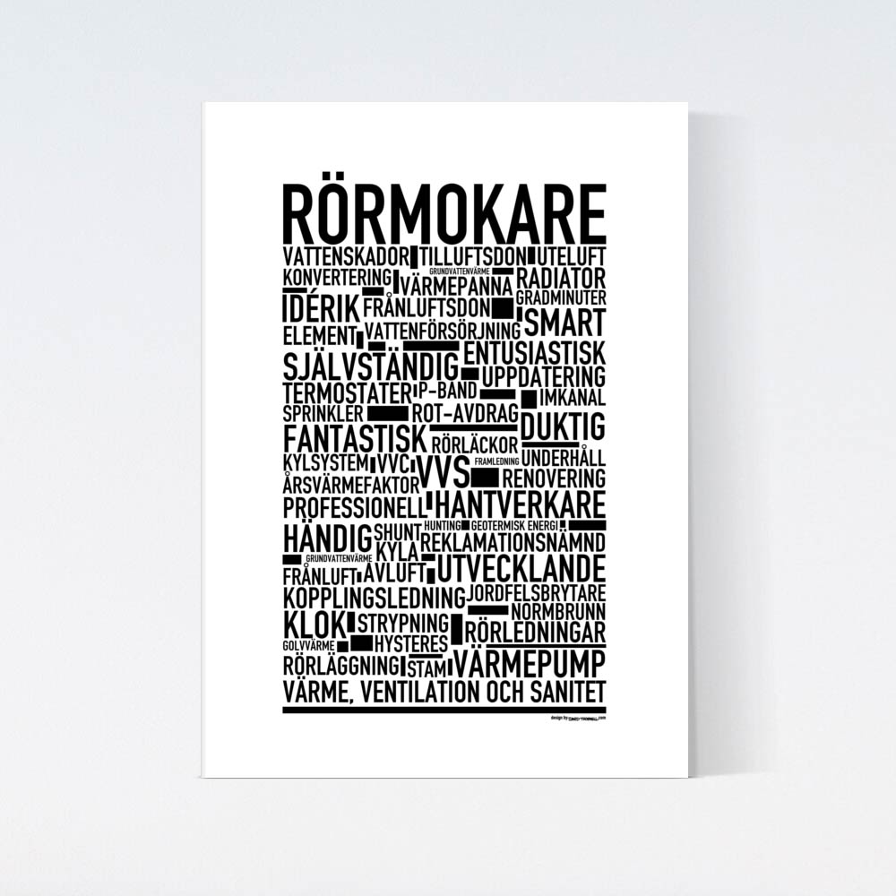 Rörmokare Text Poster