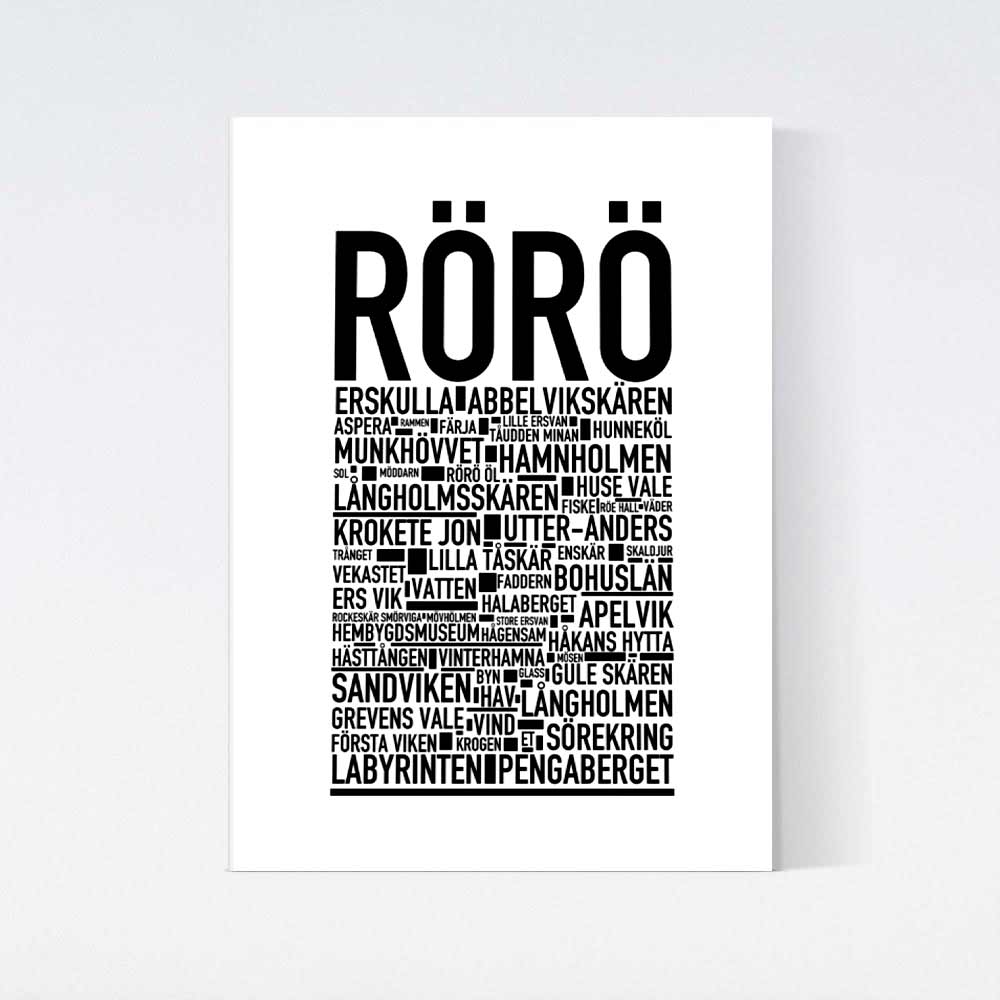Rörö Text Poster