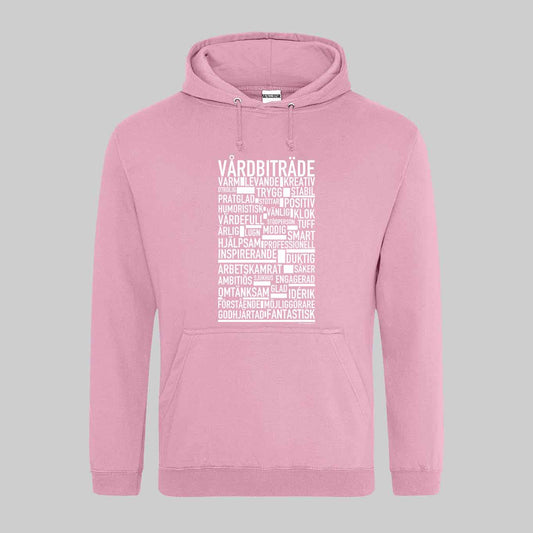 Vårdbiträde Text Hoodie
