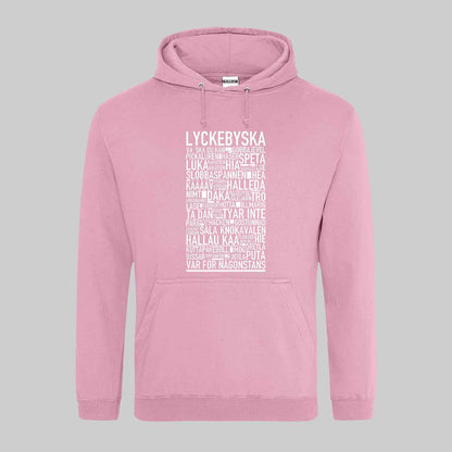Lyckebyska Dialekt Text Hoodie
