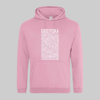 Oxieitiska Dialekt Text Hoodie
