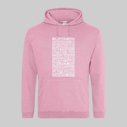 Mellbystrandska Dialekt Text Hoodie