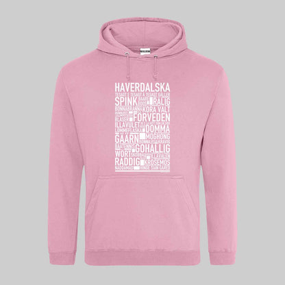Haverdalska Dialekt Text Hoodie