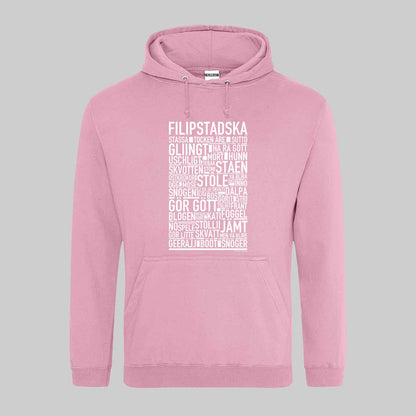 Filipsstadska Dialekt Text Hoodie