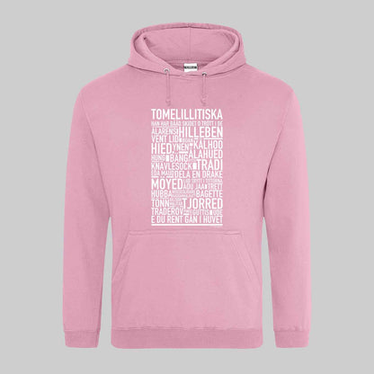 Tomelillitiska Dialekt Text Hoodie