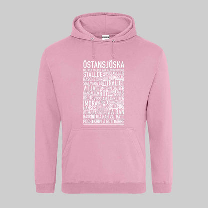 Östansjöska Dialekt Text Hoodie