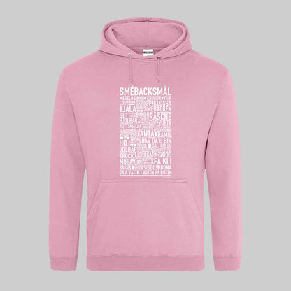 Smébacksmål Dialekt Text Hoodie