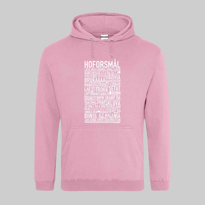 Hoforsmål Dialekt Text Hoodie