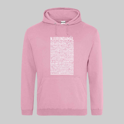 Njurundamål Dialekt Text Hoodie