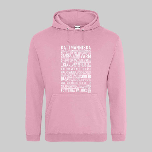 Kattmänniska Text Hoodie
