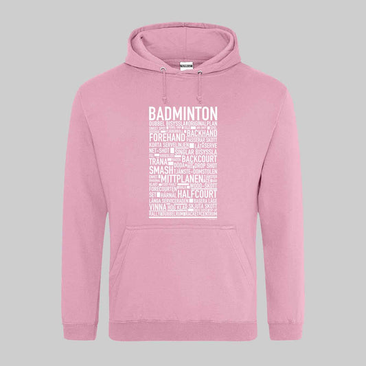Badminton Text Hoodie