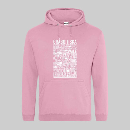 Gråboitiska Dialekt Text Hoodie