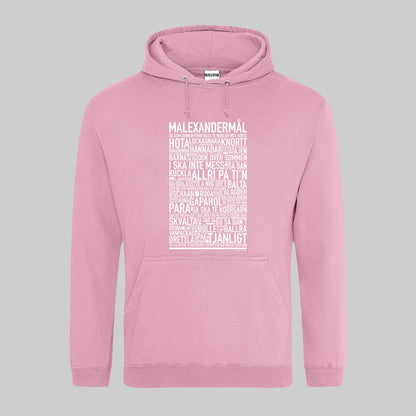 Malexandermål Dialekt Text Hoodie