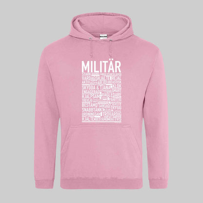 Militär Text Hoodie