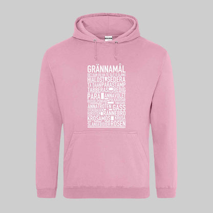 Grännamål Dialekt Text Hoodie