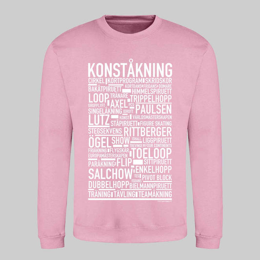 Konståkning Text Sweatshirt