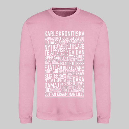 Karlskronitiska Dialekt Text Sweatshirt