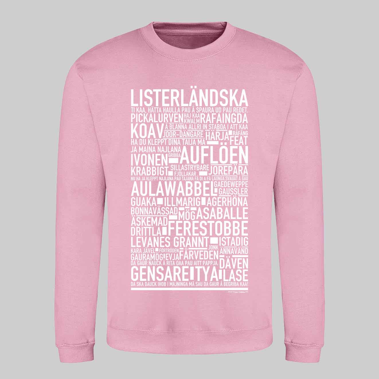 Listerländska Dialekt Text Sweatshirt