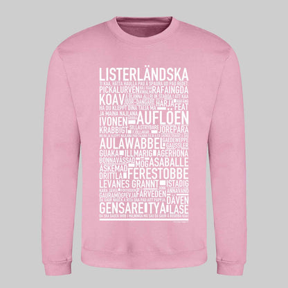 Listerländska Dialekt Text Sweatshirt
