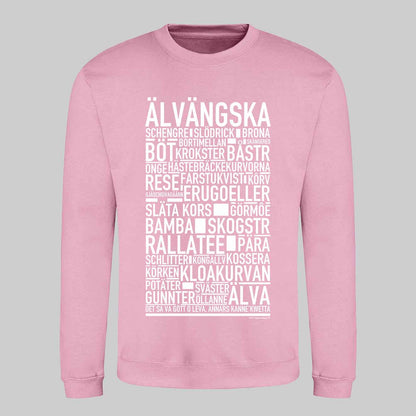 Älvängska Dialekt Text Sweatshirt