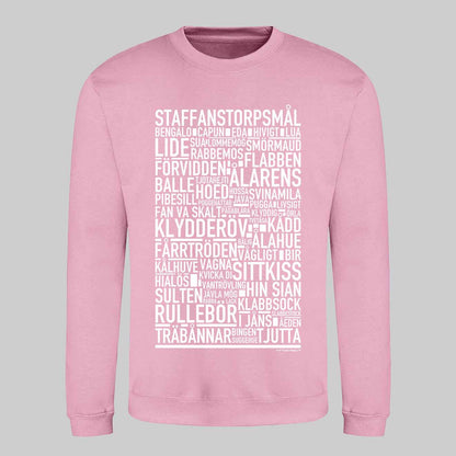 Staffanstorpsmål Dialekt Text Sweatshirt