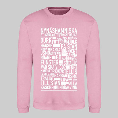 Nynäshamnitiska Dialekt Text Sweatshirt