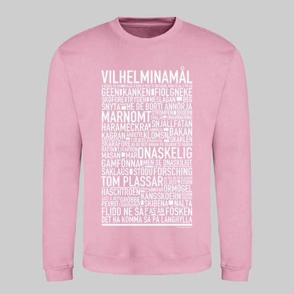 Vilhelminamål Dialekt Text Sweatshirt