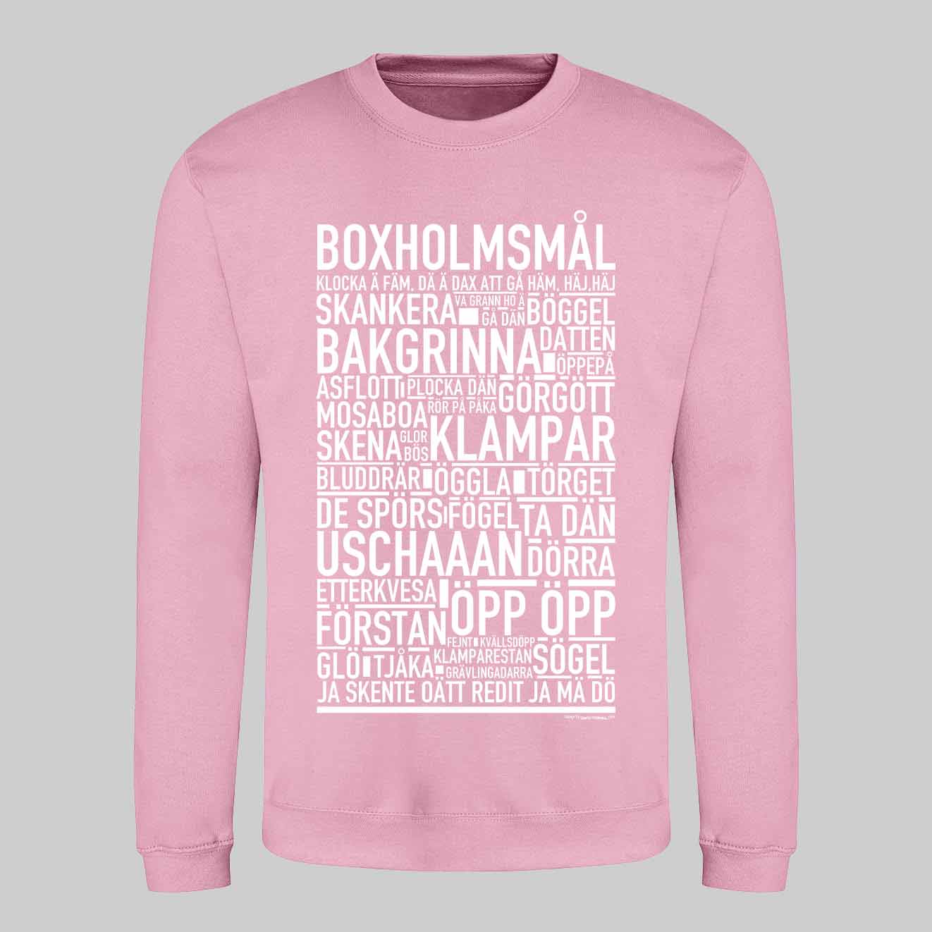 Boxholmsmål Dialekt Text Sweatshirt