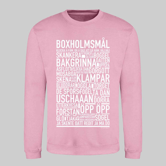 Boxholmsmål Dialekt Text Sweatshirt