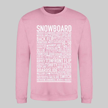 Snowboard Text Sweatshirt