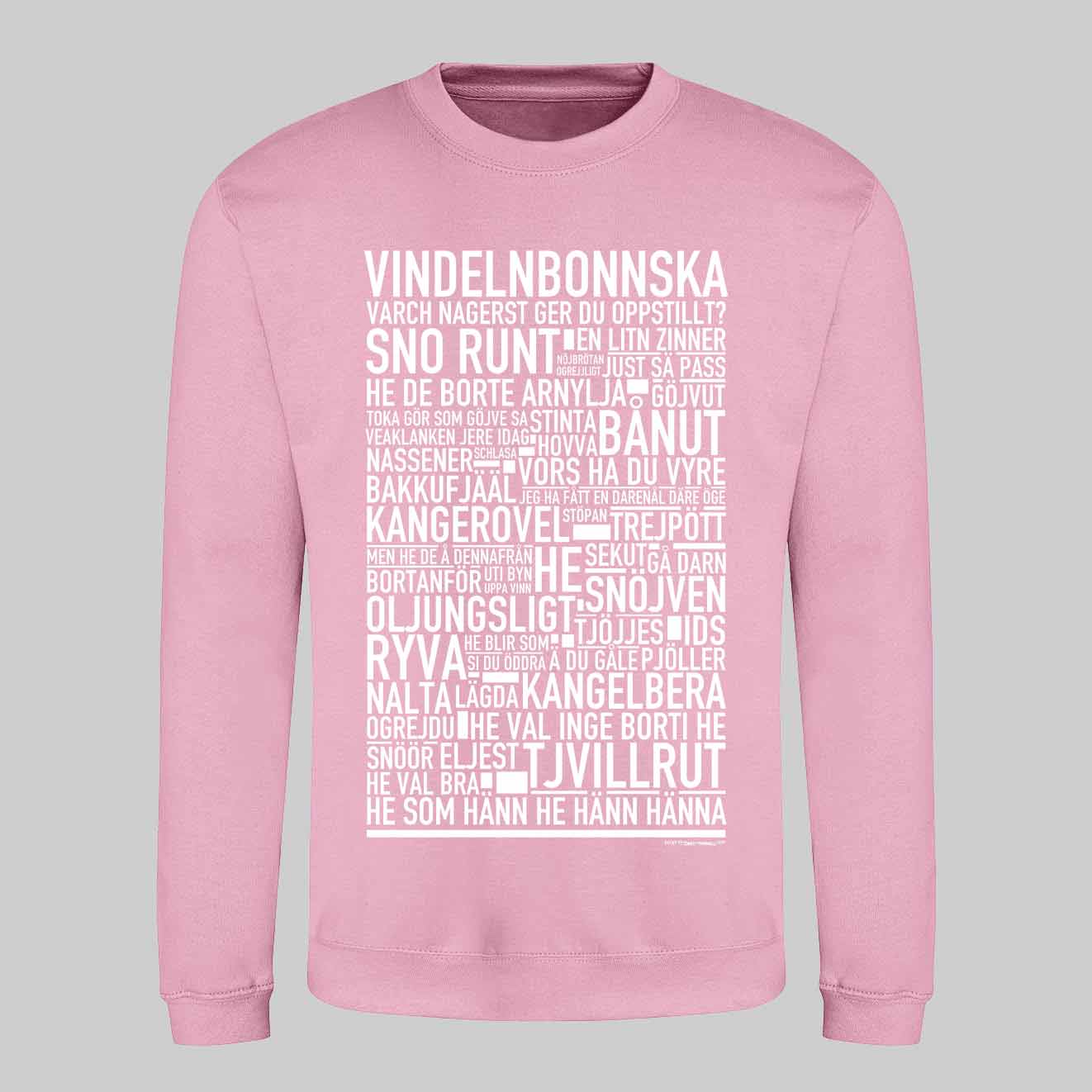 Vindelnbonnska Dialekt Text Sweatshirt