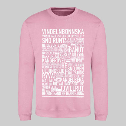 Vindelnbonnska Dialekt Text Sweatshirt
