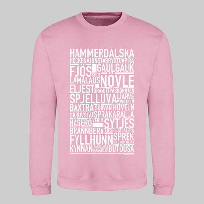 Hammerdalska Dialekt Text Sweatshirt