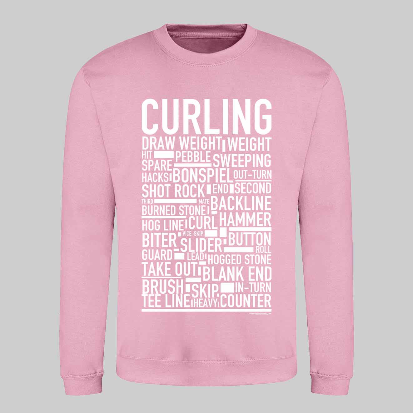 Curling Text Sweatshirt