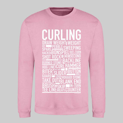 Curling Text Sweatshirt