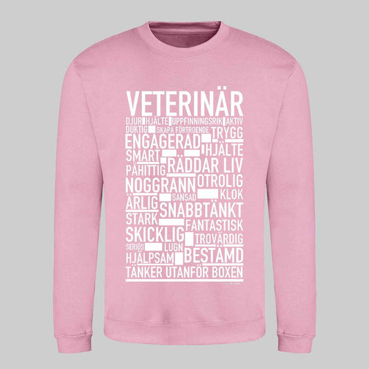 Veterinär Text Sweatshirt