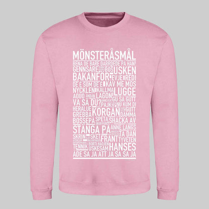 Mönsteråsmål Dialekt Text Sweatshirt
