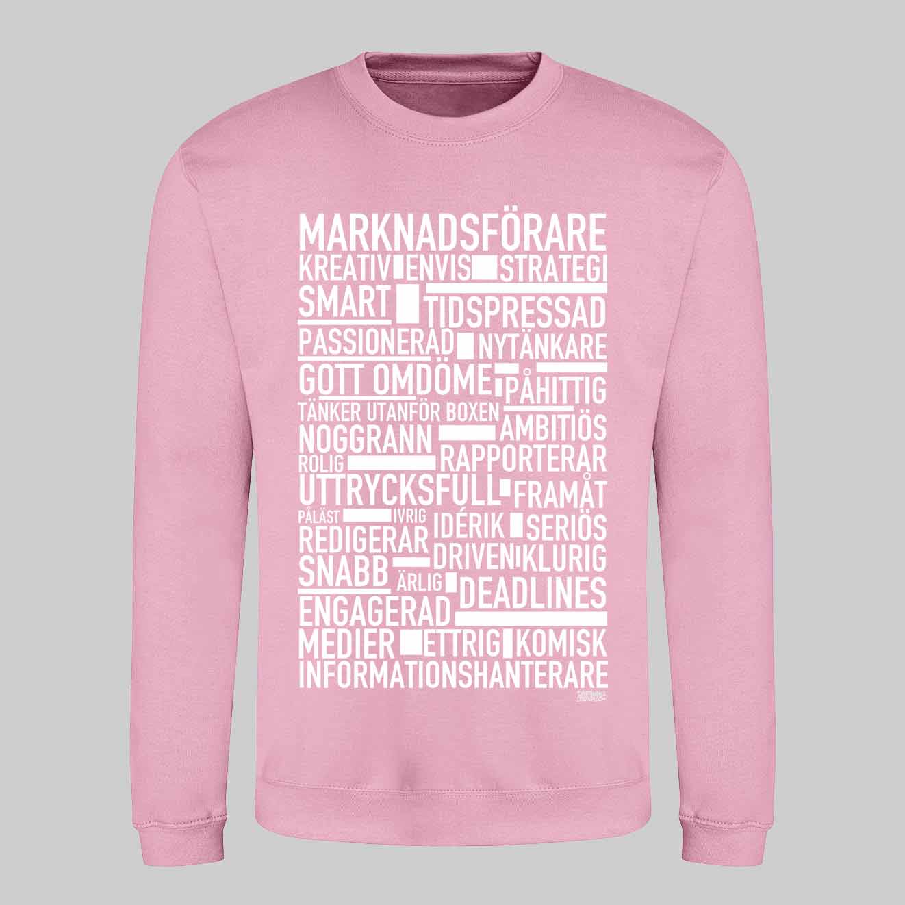 Marknadsförare Text Sweatshirt