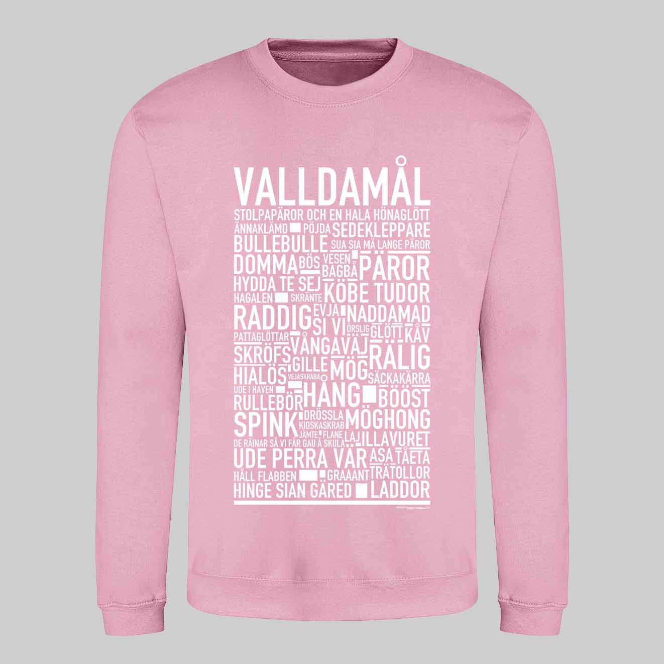 Valldamål Dialekt Text Sweatshirt